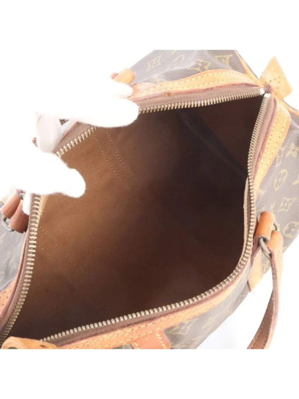 Louis Vuitton Monogram Sac Suple 35 Leather Boston Bag Tote